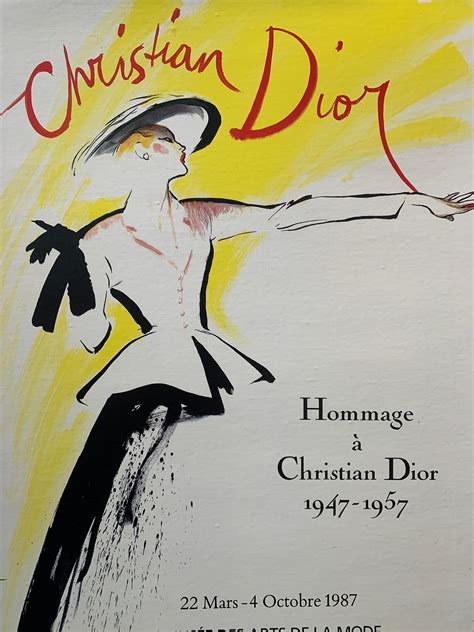 christian dior posters vintage|christian dior poster for sale.